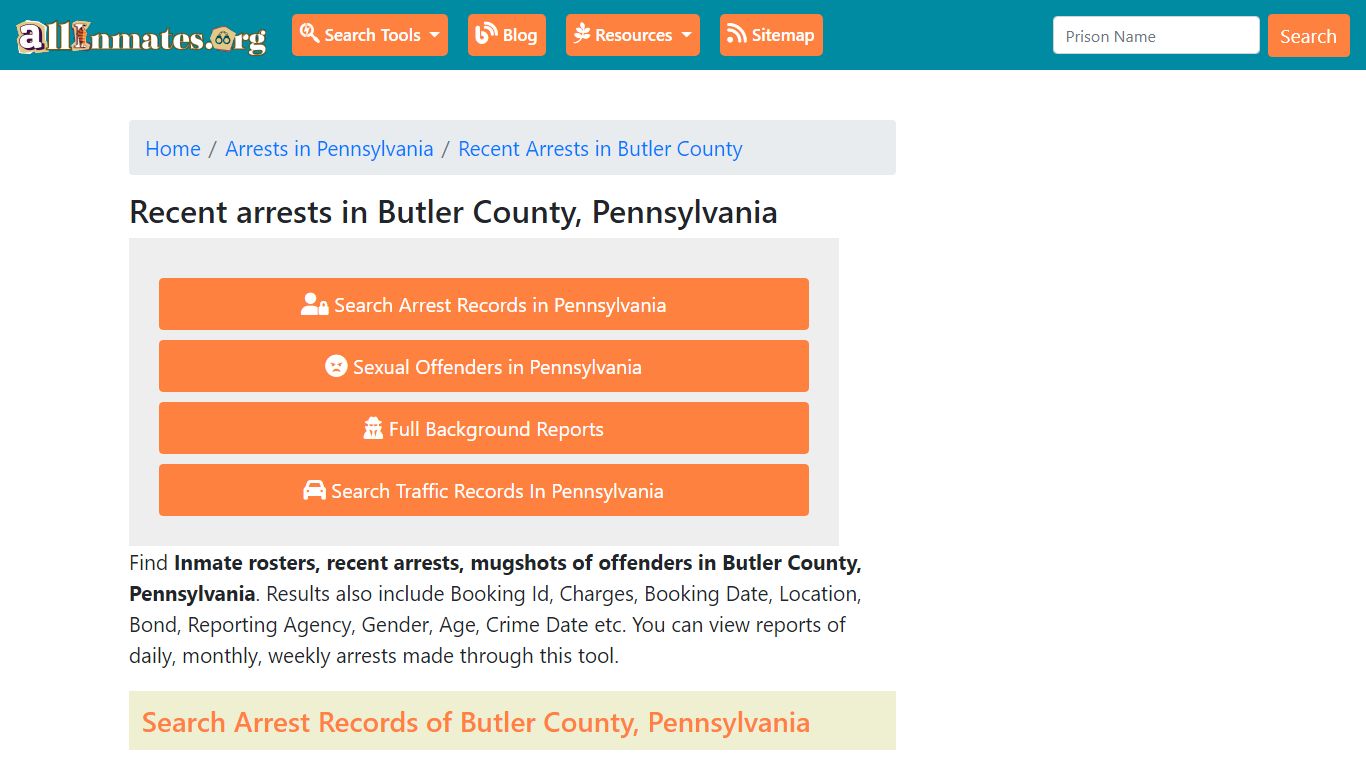 Recent arrests in Butler County, Pennsylvania | Mugshots, Rosters ...